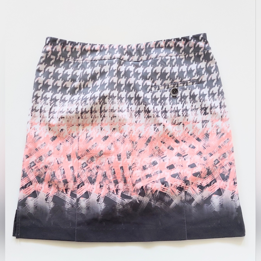 EP Pro Houndstooth Golf Skirt Womens Size XS Gray Pink - Picture 7 of 9